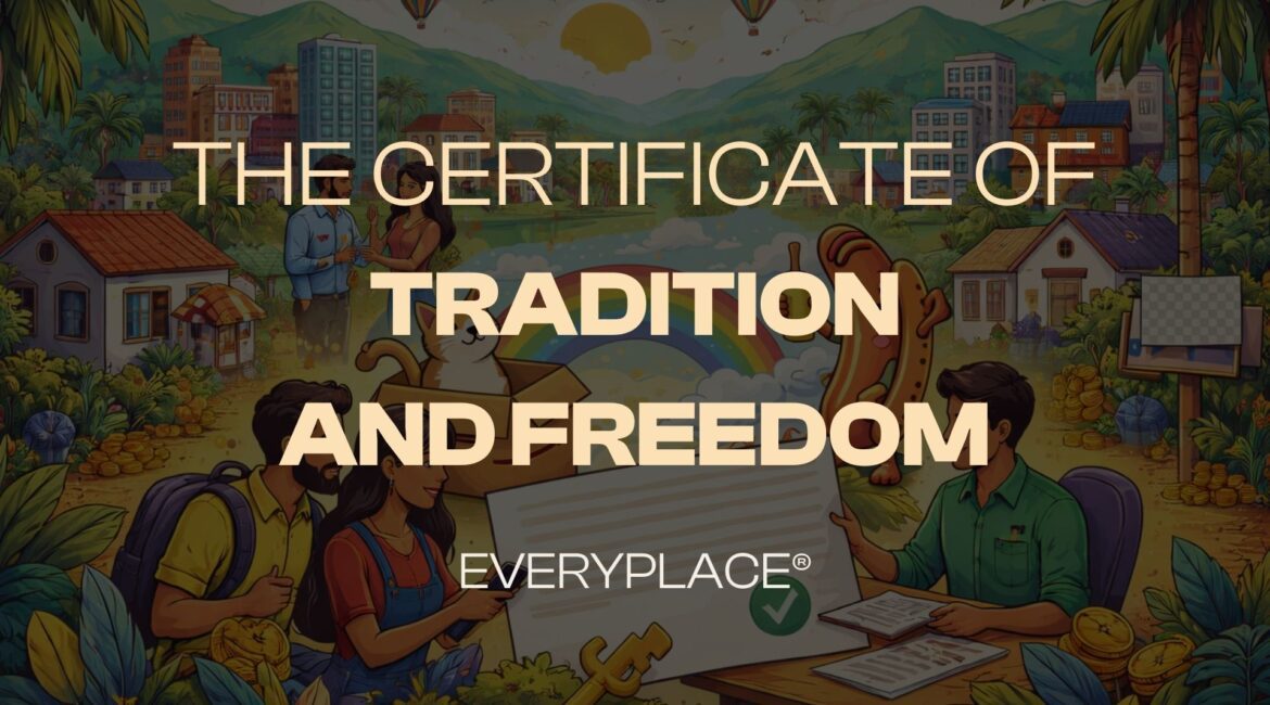The Certificate of Tradition and Freedom